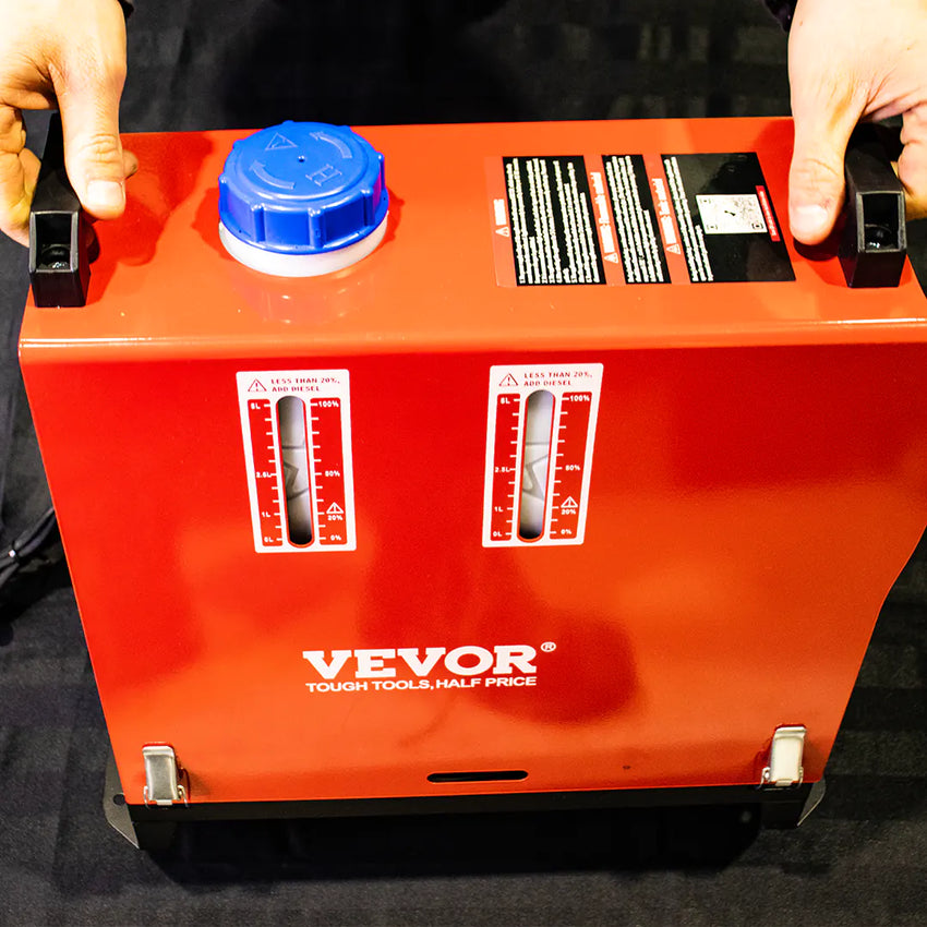 Chauffage au Diesel en 12 volts vue de côté