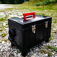 Vue large du chauffage au diesel pour tente de toit