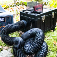Long conduit d'air chaud pour tente de toit