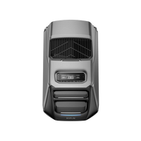 Vue du dessus de l'air climatisé pour tente de toit avec batterie