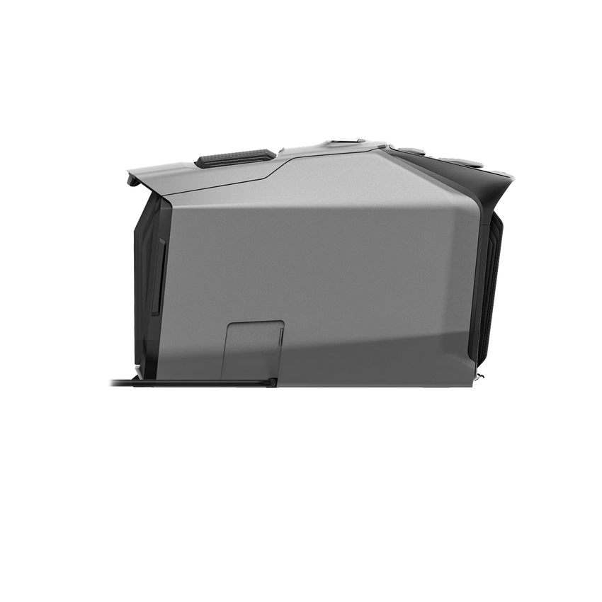 Vue latérale de l'air conditionné pour tente