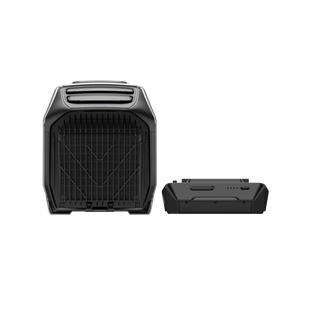 Vue de l'air conditionné pour tente avec la batterie séparément