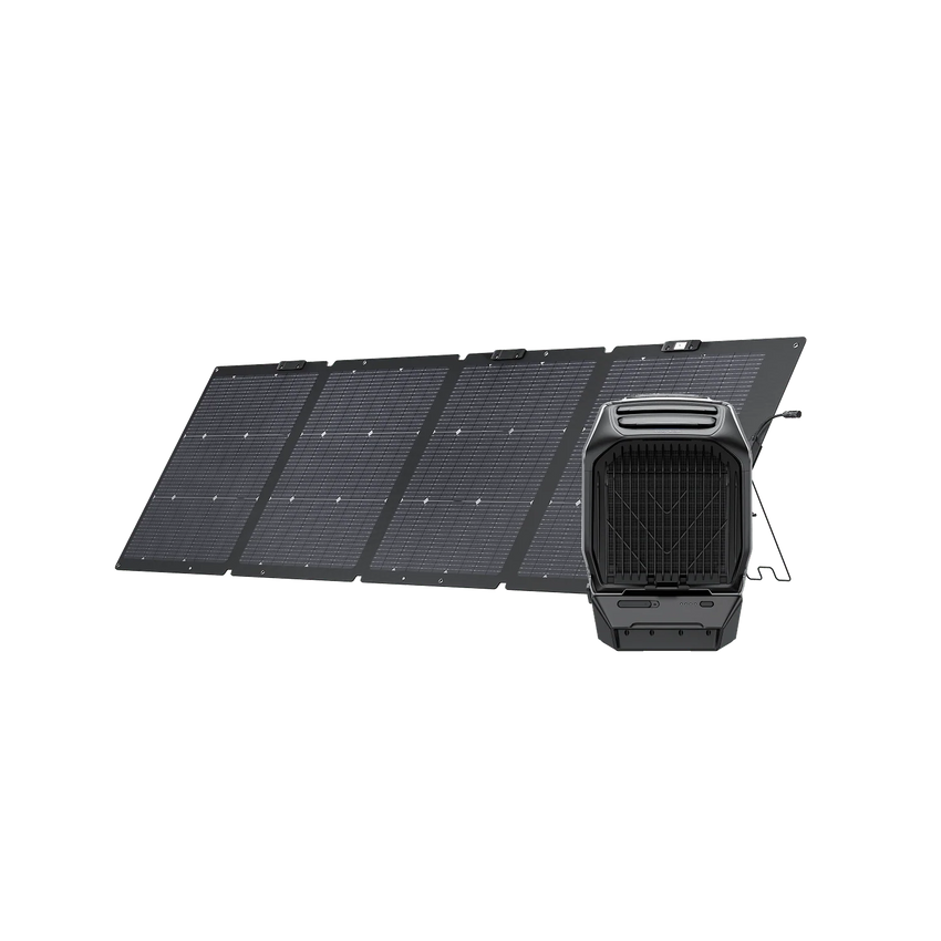 Vue avec recharge panneau solaire