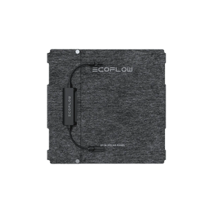 Vue du panneau solaire de randonnée plié