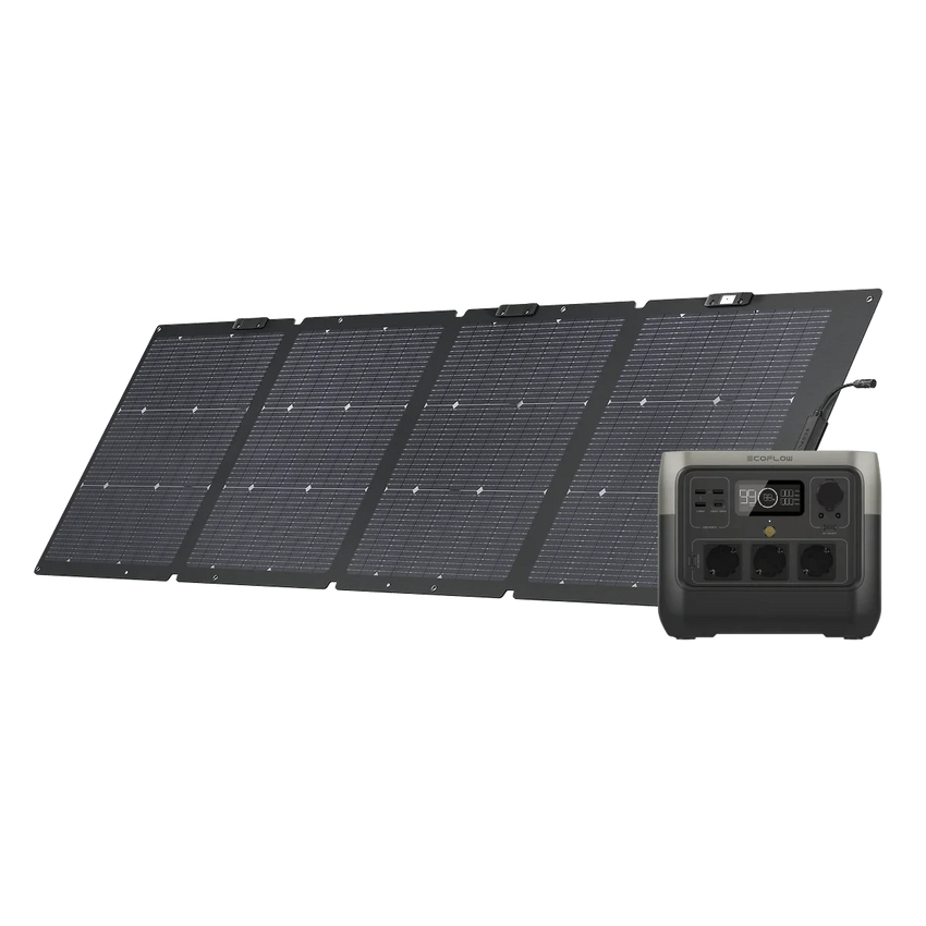 Vue avec panneau solaire