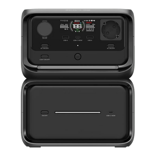 Vue de face de la batterie nomade