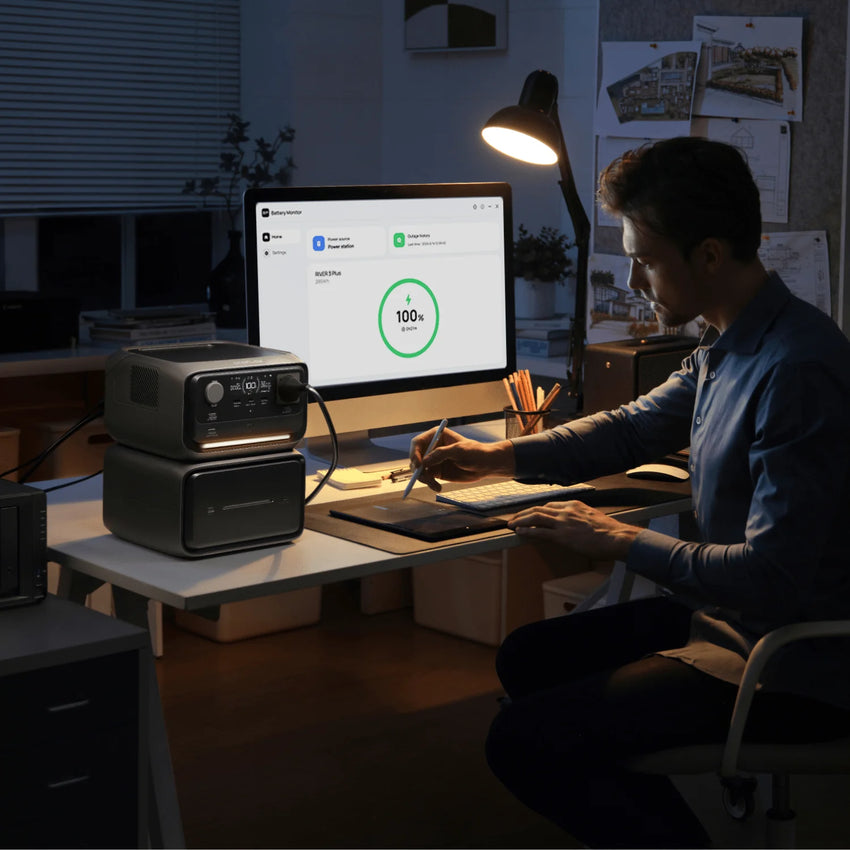 Utilisation de la batterie nomade avec un ordinateur de bureau
