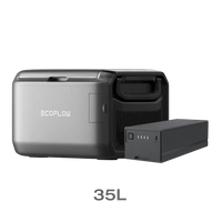 Batterie vue avec la glacière (non incluse)