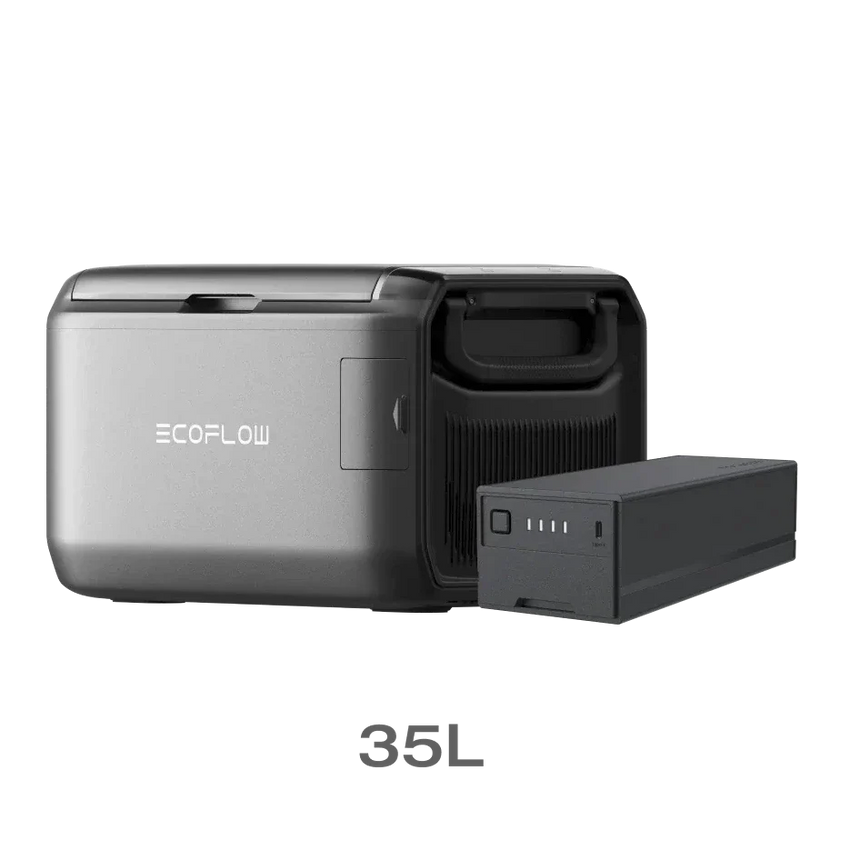 Batterie vue avec la glacière (non incluse)