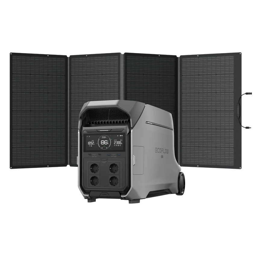 Vue avec panneau solaire