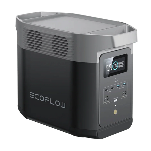 Vue de côté de la station électrique portable