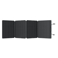 Vue du dessus du panneau solaire pliable ecoflow