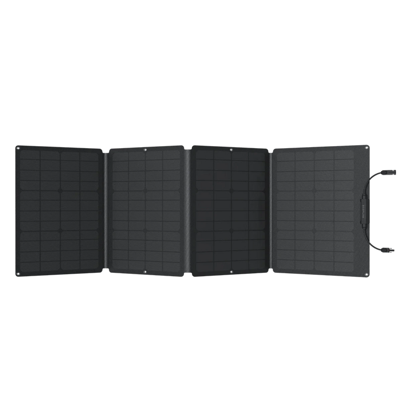 Vue du dessus du panneau solaire pliable ecoflow