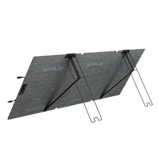 Vue arrière du panneau solaire pliable de 160W