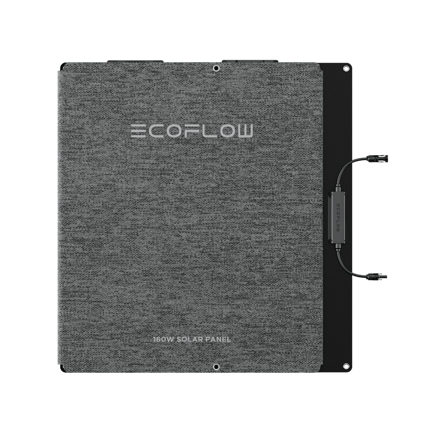 Vue du panneau solaire lorsqu'il est plié