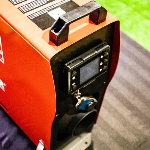 Chauffage au Diesel en 12 Volts vue du contrôleur et du dessus