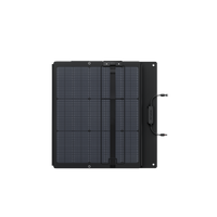 Vue du panneau solaire plié pour une meilleure portabilité