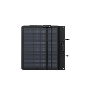 Vue du panneau solaire plié pour une meilleure portabilité