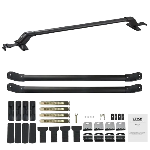 Barres de Toit pour Voiture Sans Rail avec accessoires