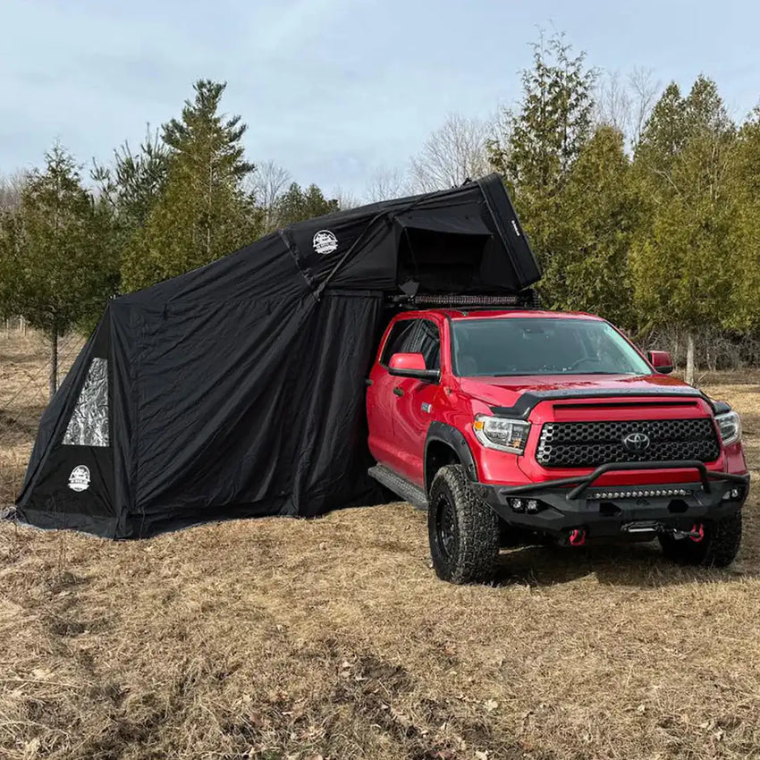 Vue de côté sur pick up