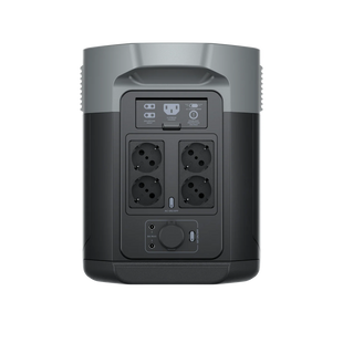 Vue arrière de la station électrique de camping