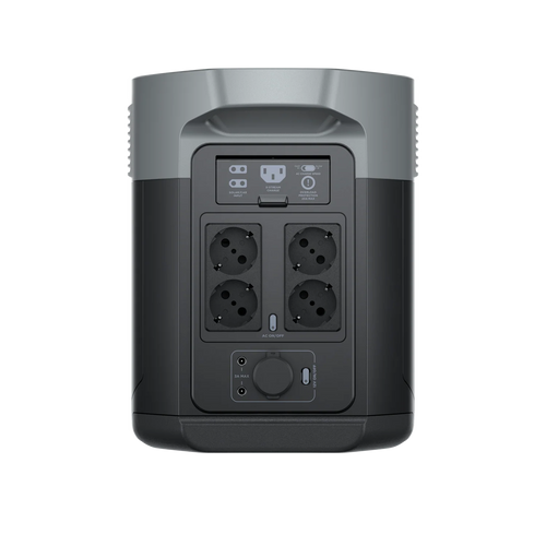 Vue arrière de la station électrique de camping