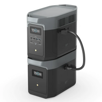 Station électrique portable avec extension de batterie sur le dessus