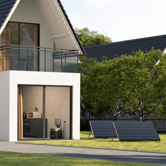 Recharge à l'aide de panneaux solaires