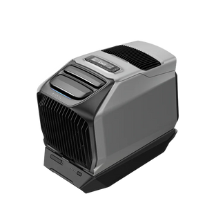 Vue de l'air climatisé pour tente avec sa batterie enfichable