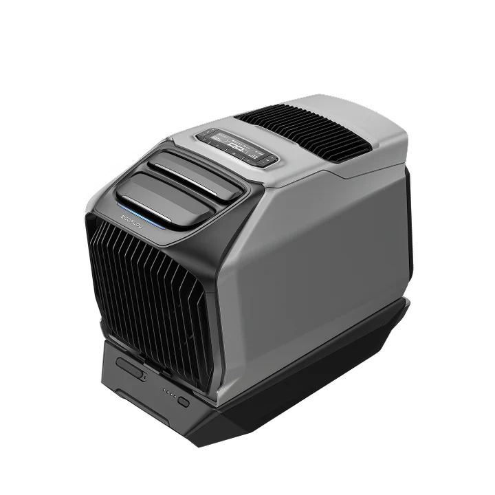 Vue de l'air climatisé pour tente avec sa batterie enfichable