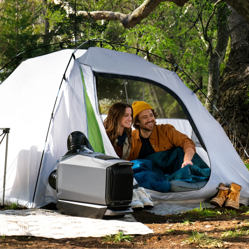 Air climatisé pour tente en utilisation avec une tente en camping