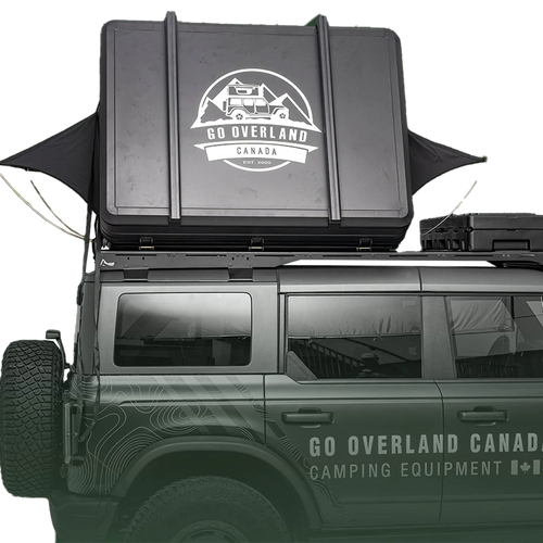 Tente de Toit Rigide et 4 saisons vue de côté